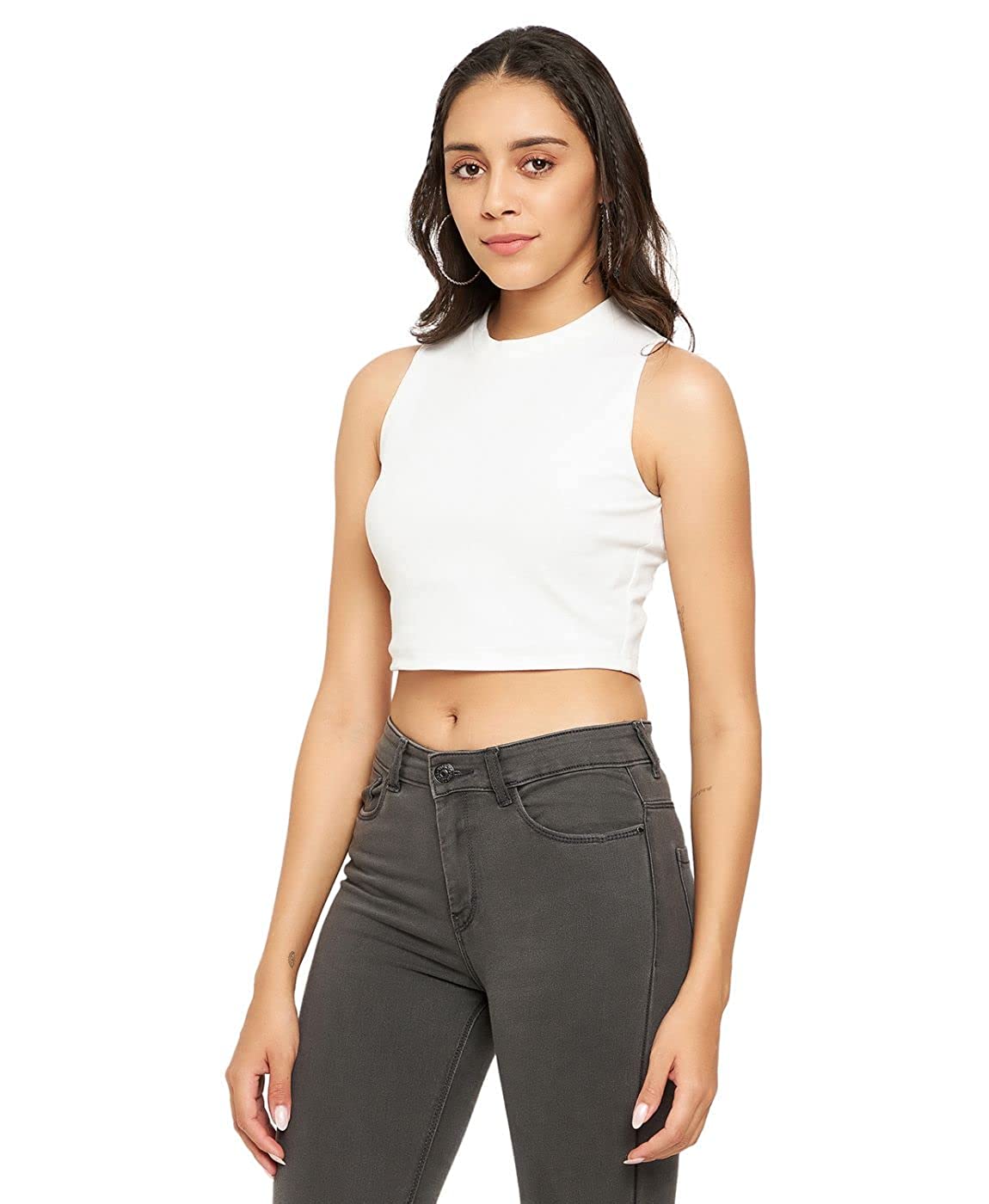 Trendy and Versatile: Women's Crop Plain Top