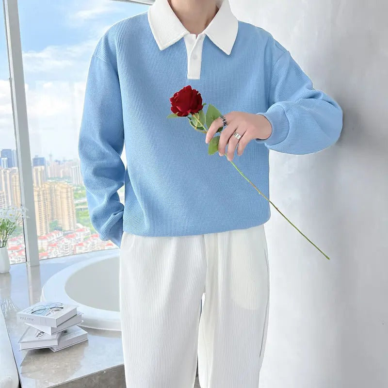 Chill Vibes Collar Polo T-Shirt
