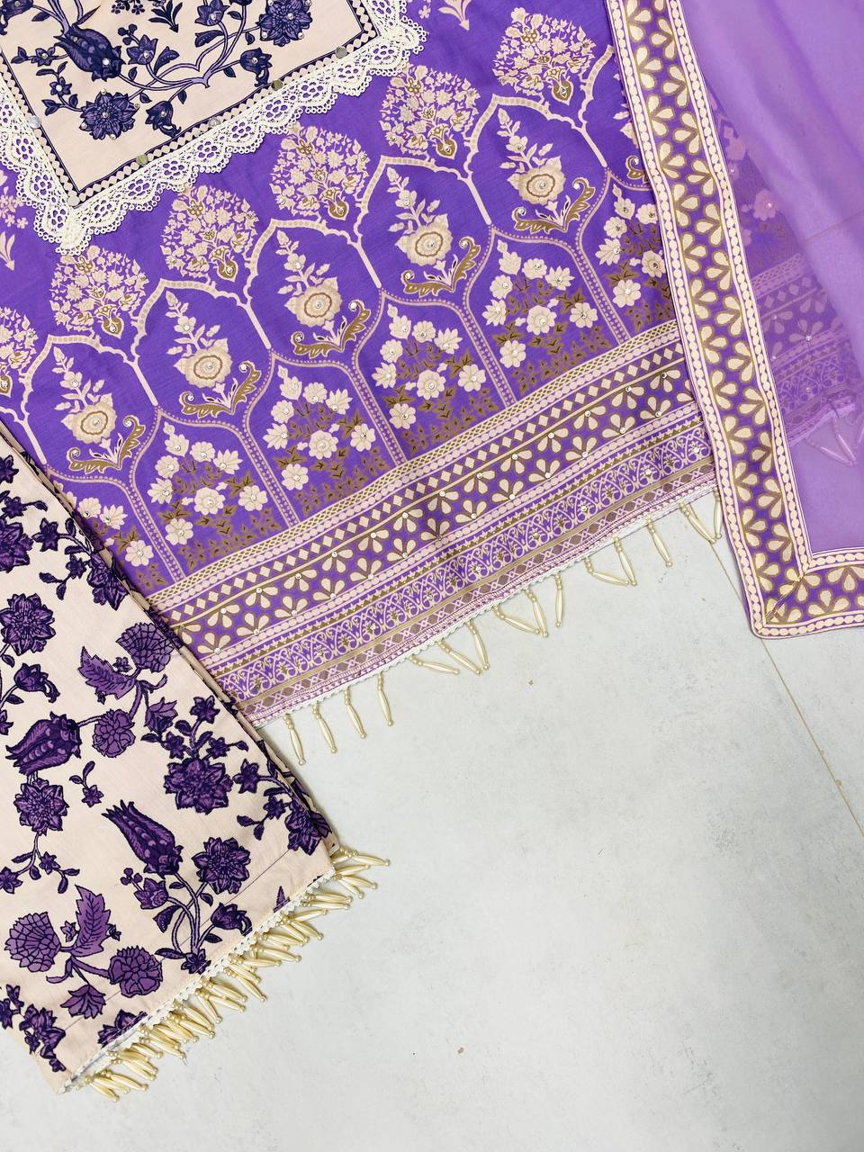 PRINTED KURTA PANT SUIT