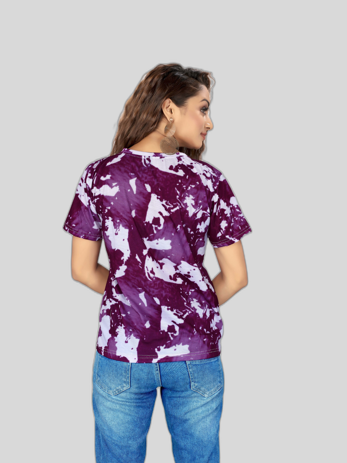 Tie-Dye Digital Printed Women's T-Shirts
