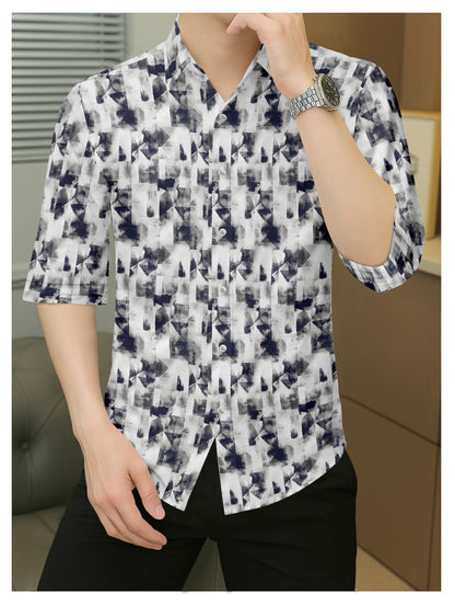 Men's Modern Artistic Print Casual Shirt