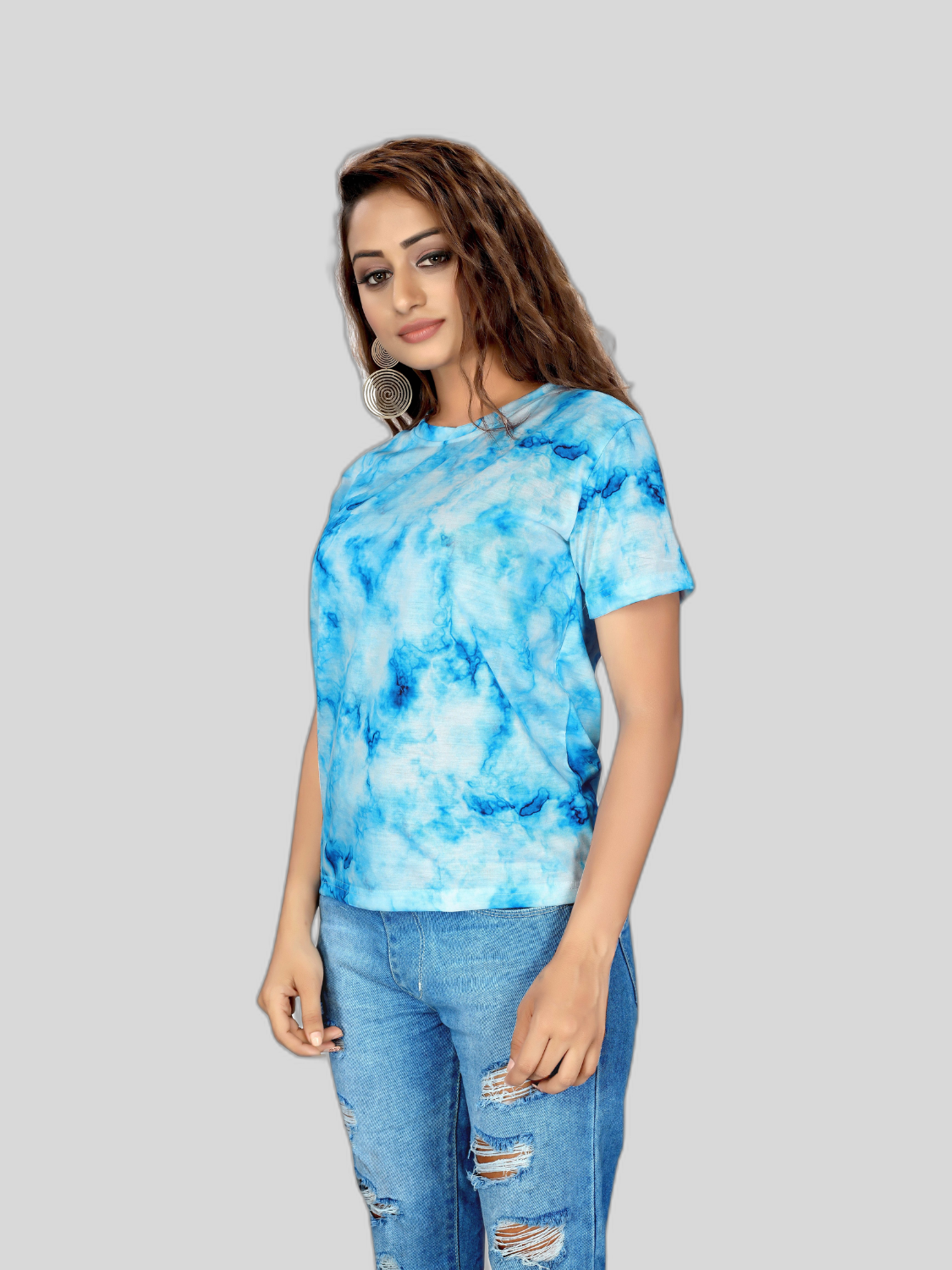 Tie-Dye Digital Printed Women's T-Shirts