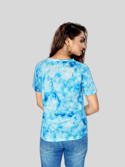 Tie-Dye Digital Printed Women's T-Shirts