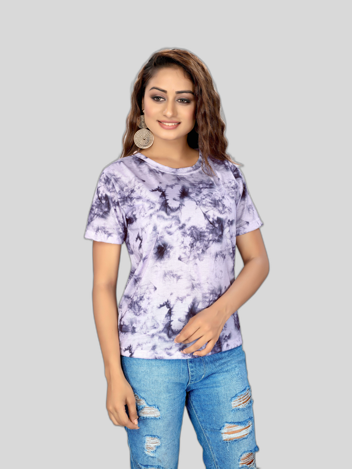 Tie-Dye Digital Printed Women's T-Shirts