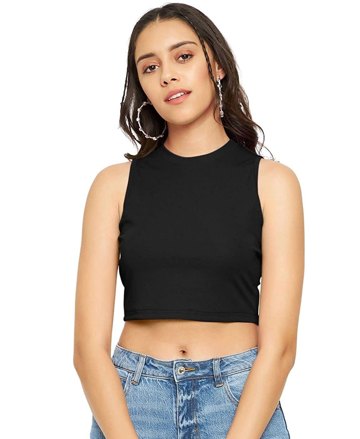 Trendy and Versatile: Women's Crop Plain Top