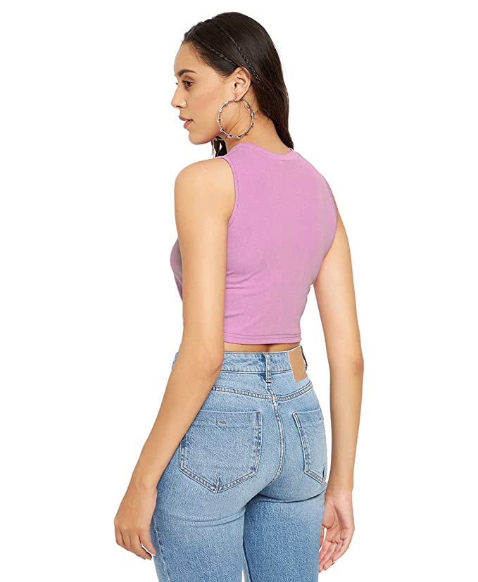 Trendy and Versatile: Women's Crop Plain Top