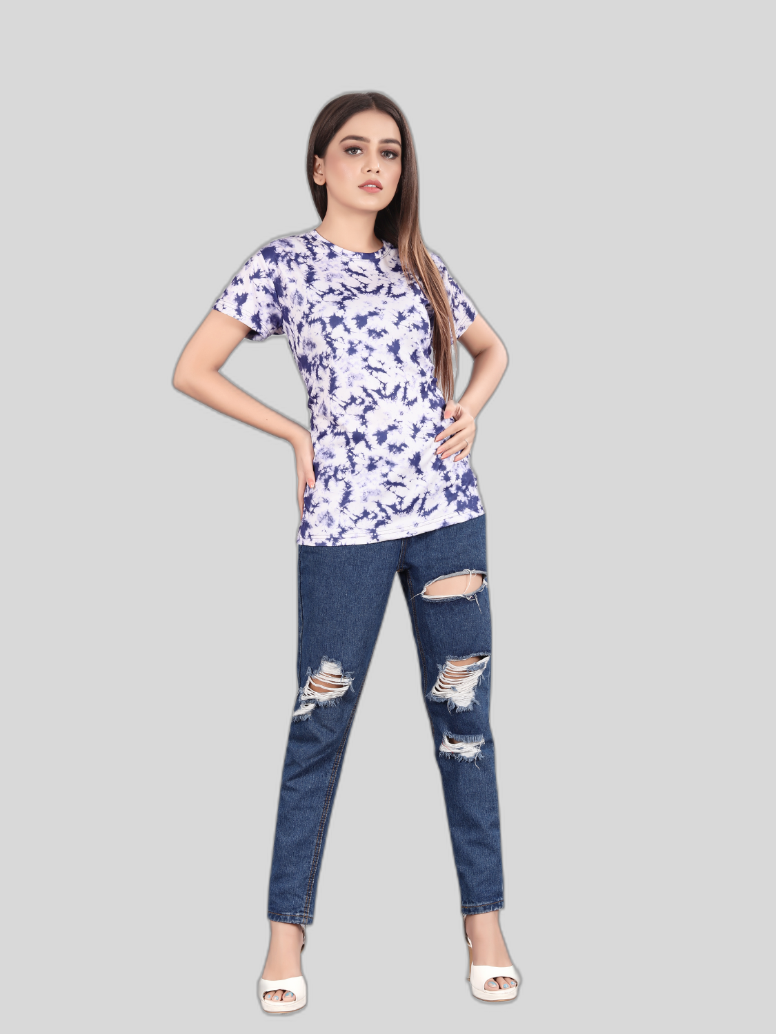 Tie-Dye Digital Printed Women's T-Shirts