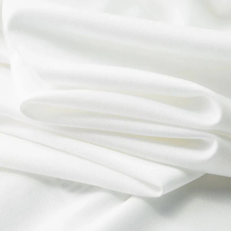 Sophisticated White Shirt with Greek Key Detail & Embroidered Logo