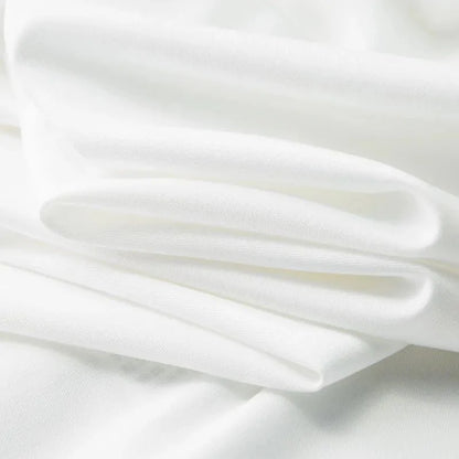 Sophisticated White Shirt with Greek Key Detail & Embroidered Logo