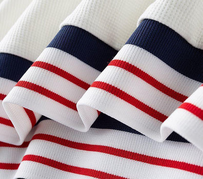 Modern Fit Polo with Retro Red & Navy Accents