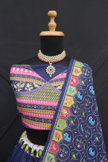 Digital Print Cottan Lehenga Choli