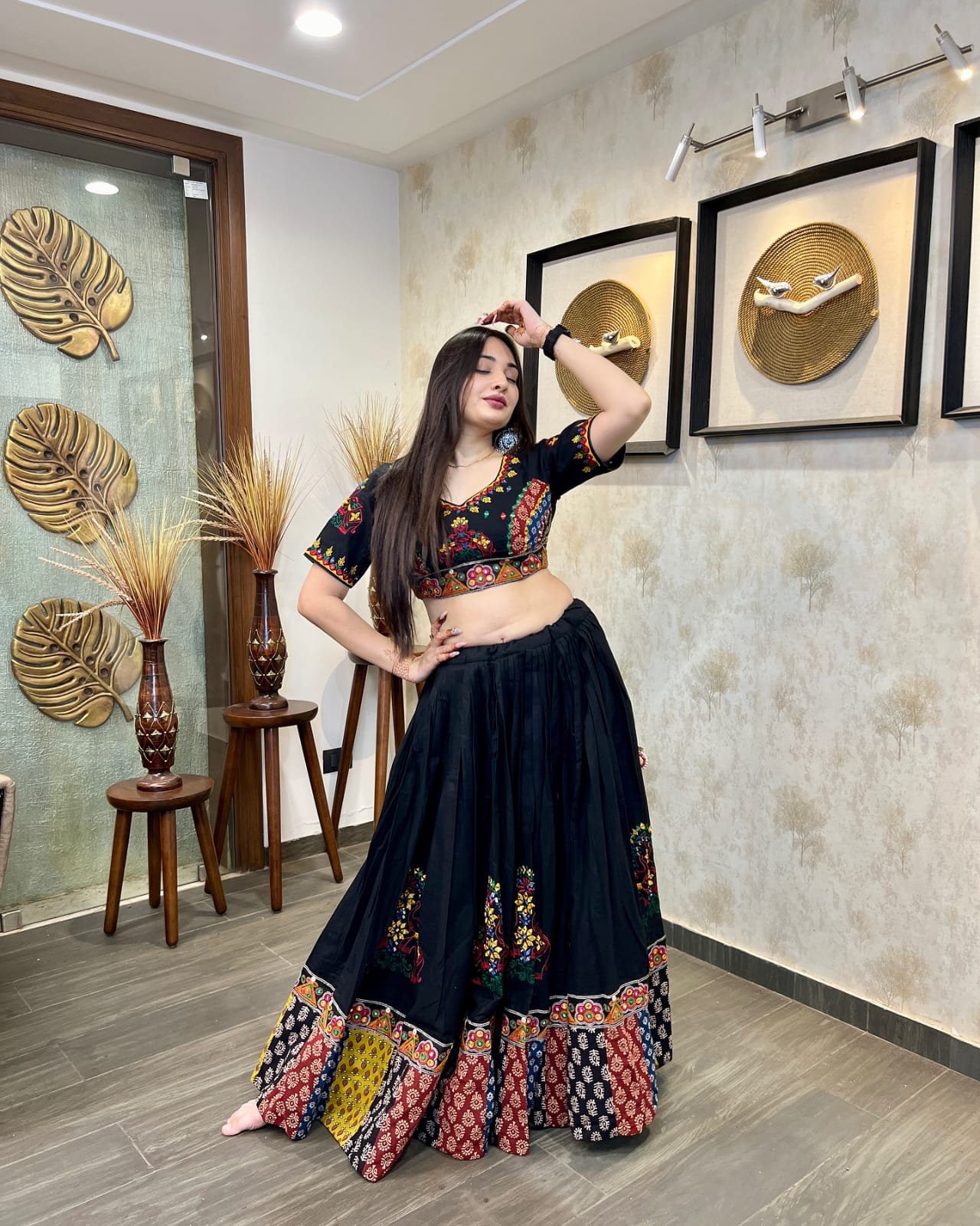 Digital Print  Cotton Lehenga Choli