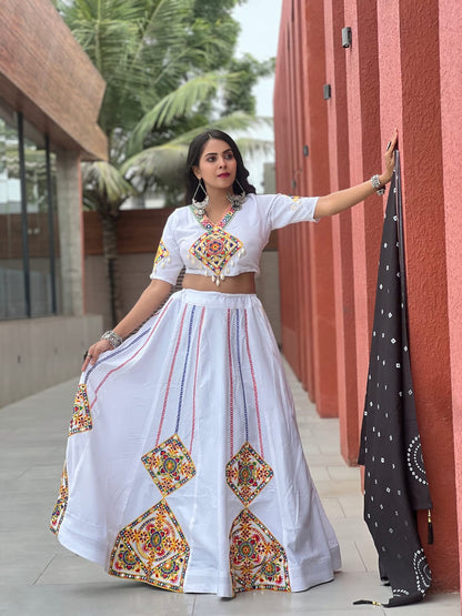 Gamthi Work Navratri Special Lehenga Choli