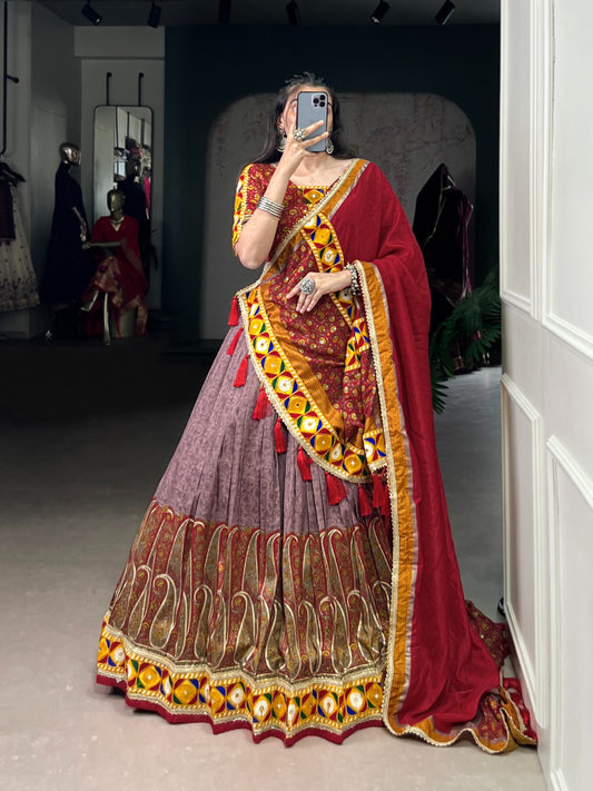 Tasar silk lehenga choli