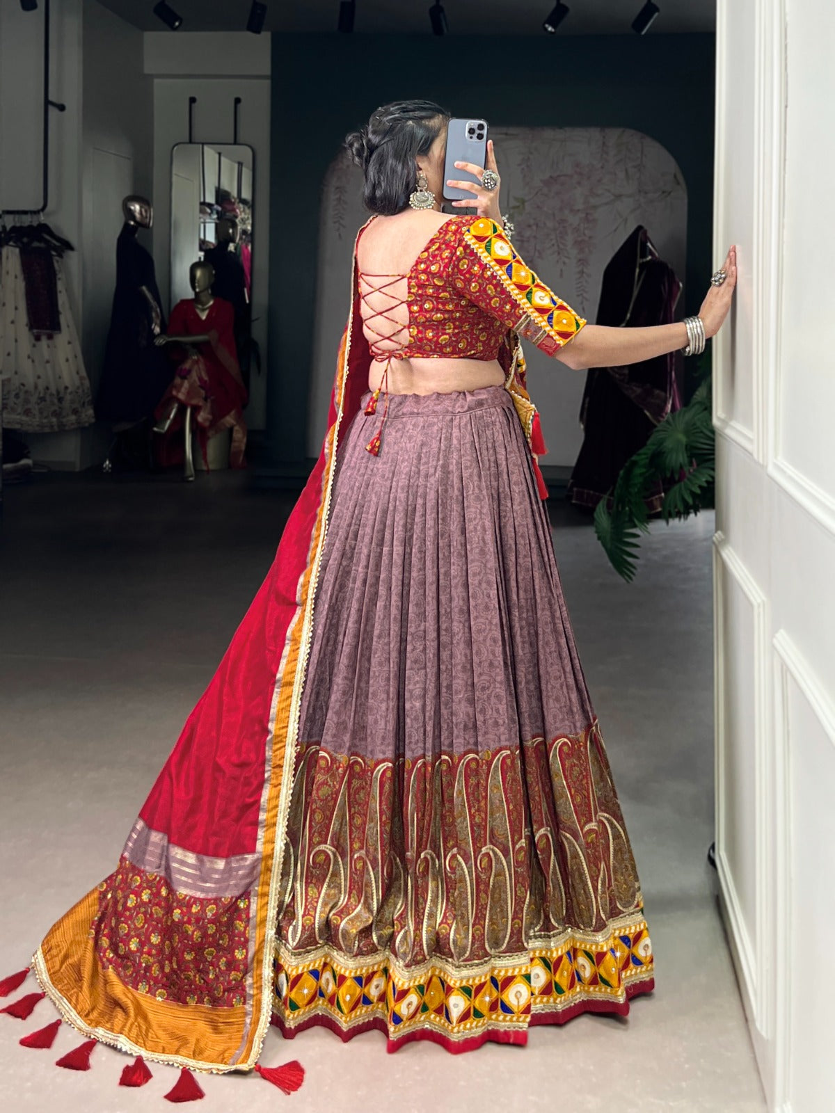 Tasar silk lehenga choli