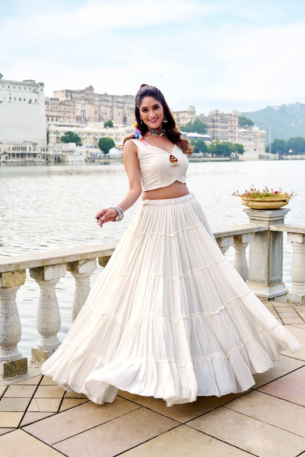 Lehnga Rajudi gmathi work