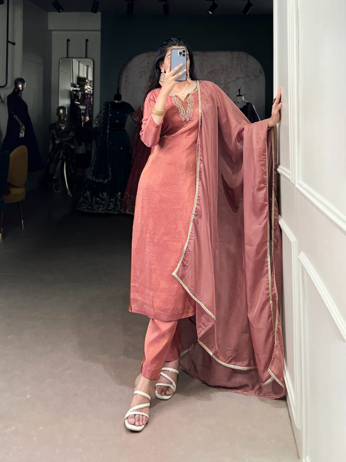 Beets Handwork Dress