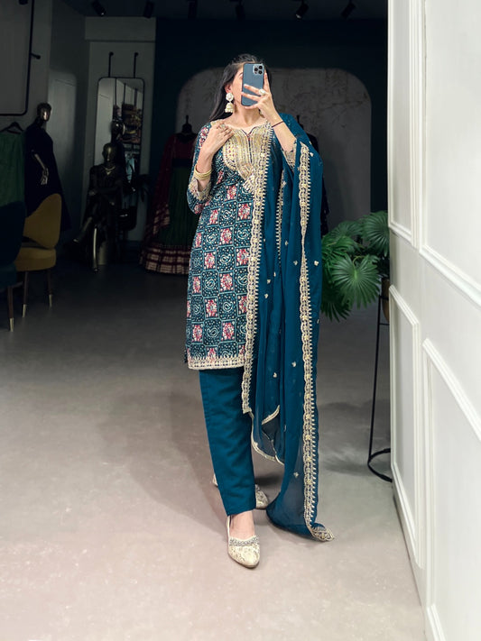 Printed With Sequins Dress
