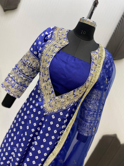 NEW TRENDY THREE PIECE READY TO WEAR KURTA PANT WITH TUBE BLOUSE