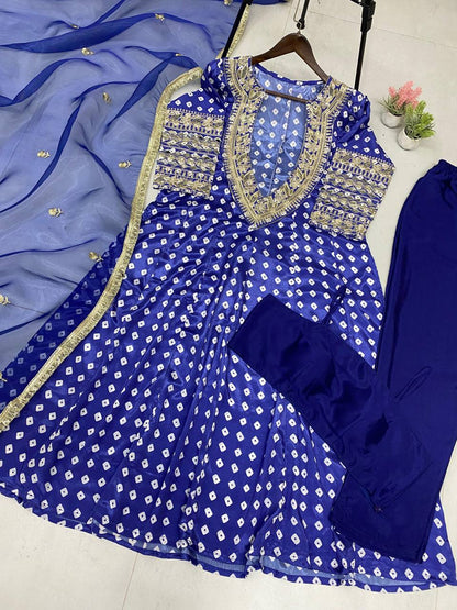 NEW TRENDY THREE PIECE READY TO WEAR KURTA PANT WITH TUBE BLOUSE