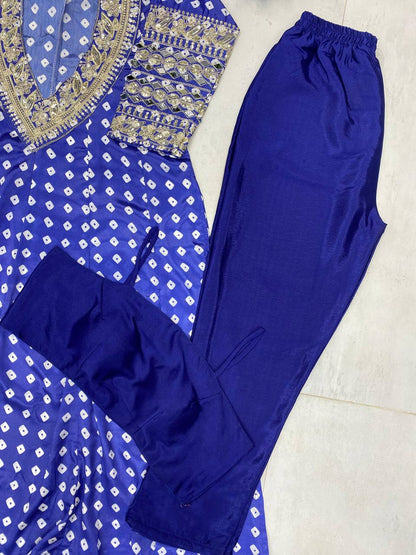 NEW TRENDY THREE PIECE READY TO WEAR KURTA PANT WITH TUBE BLOUSE