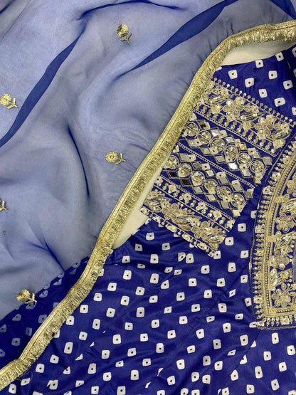 NEW TRENDY THREE PIECE READY TO WEAR KURTA PANT WITH TUBE BLOUSE