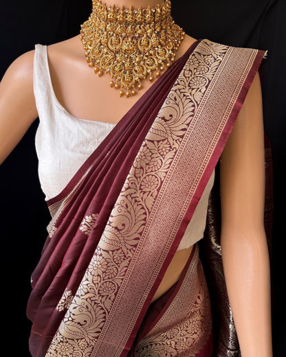 Banarasi Soft Lichi Silk Saree