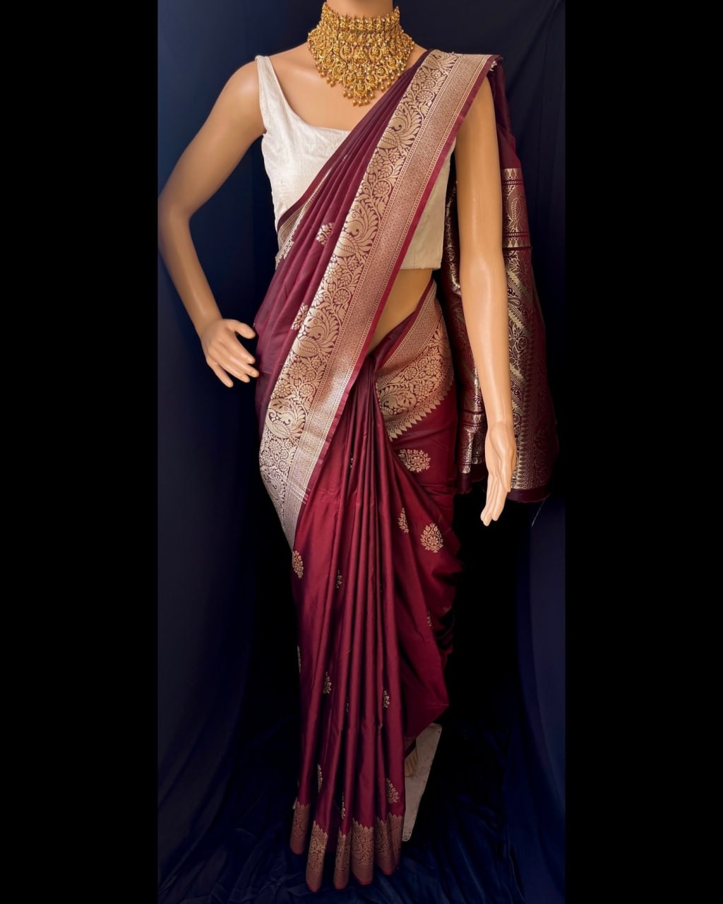 Banarasi Soft Lichi Silk Saree