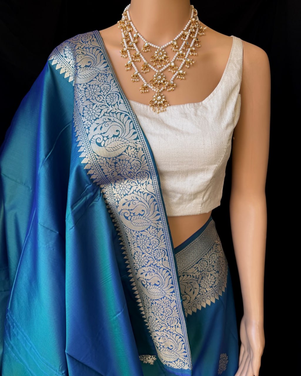 Banarasi Soft Lichi Silk Saree