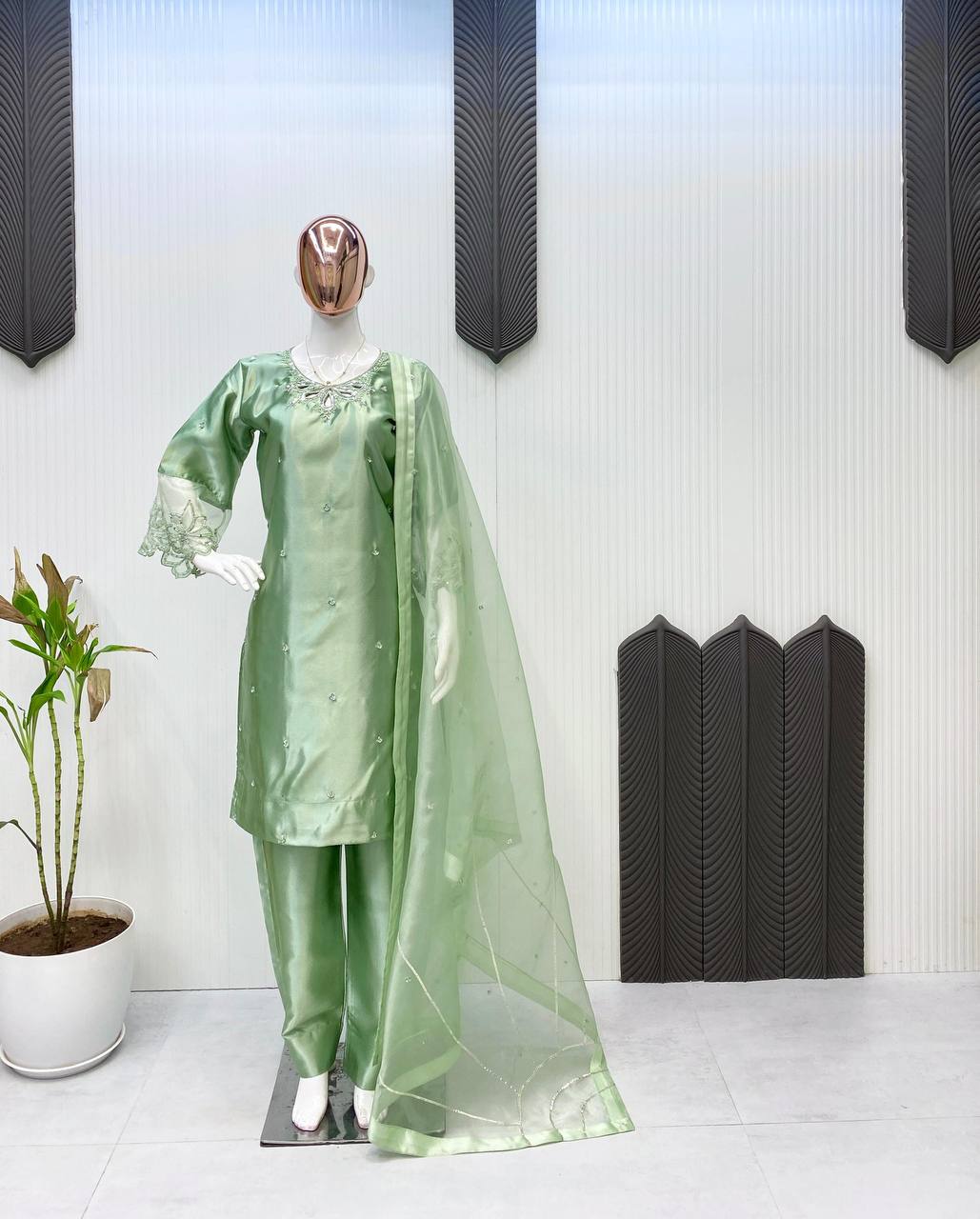 KURTI PANT WITH  DUPATTA