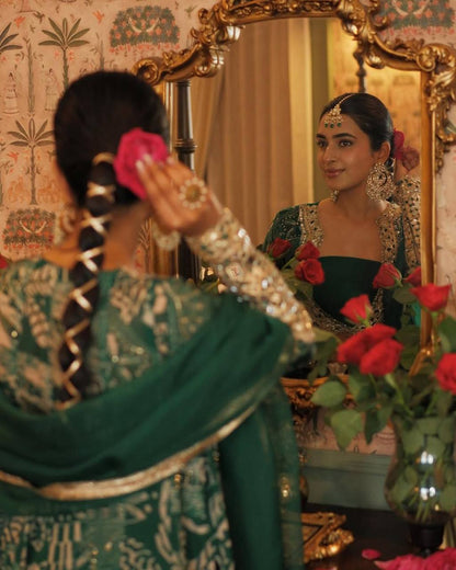 INDO WESTERN TOP BLOUSE DUPATTA