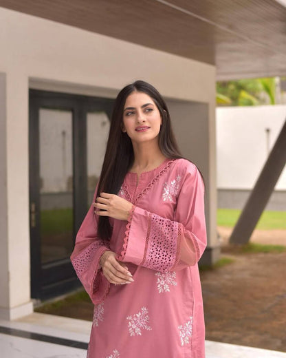 SUIT IN ROMAN TOP PANT WITH DUPATTA