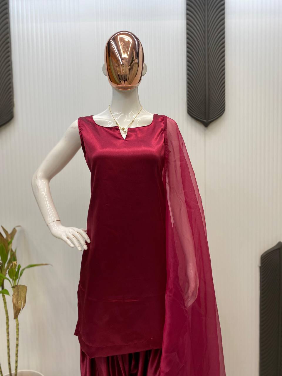 TOP AND SALWAR WITH DUPATTA