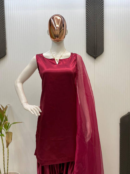 TOP AND SALWAR WITH DUPATTA