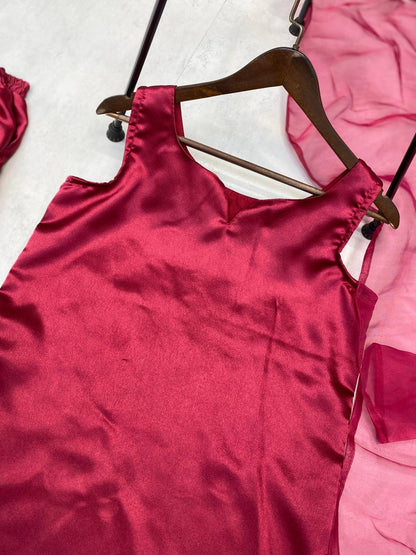 TOP AND SALWAR WITH DUPATTA