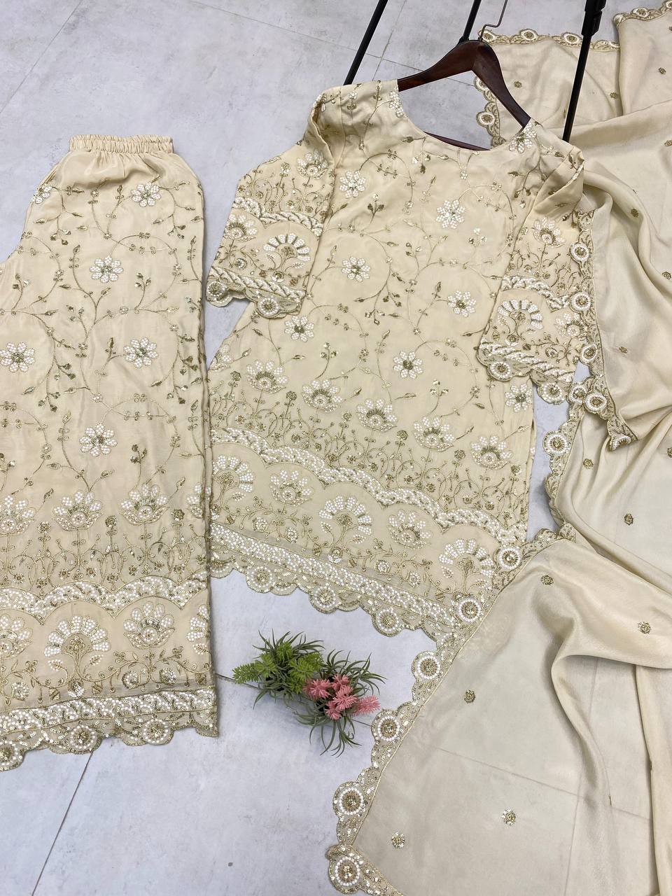 KURTA PLAZZO AND DUPATTA