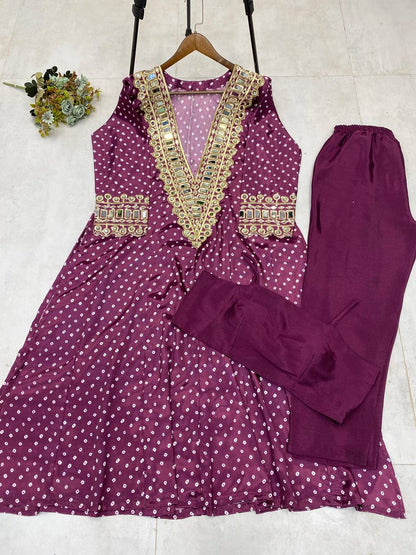 KURTA PANT WITH TUBE BLOUSE