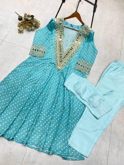 KURTA PANT WITH TUBE BLOUSE