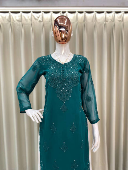 SUMMER  TOP WITH COTTON   PLAZO