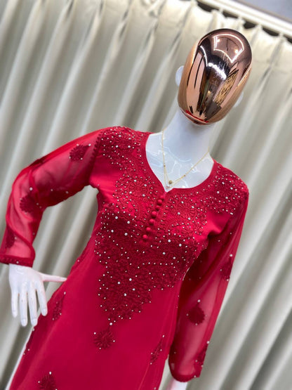 SUMMER  TOP WITH COTTON   PLAZO