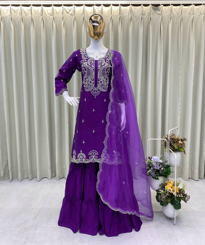 INDO WESTERN LEHENGA TOP PAIR  DUPATTA