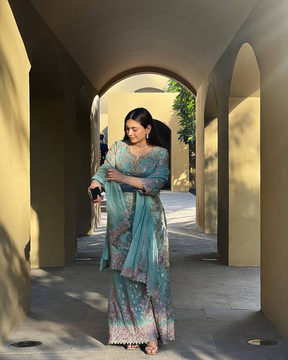 KURTA PLAZZO AND DUPATTA