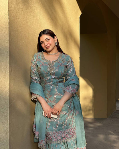 KURTA PLAZZO AND DUPATTA