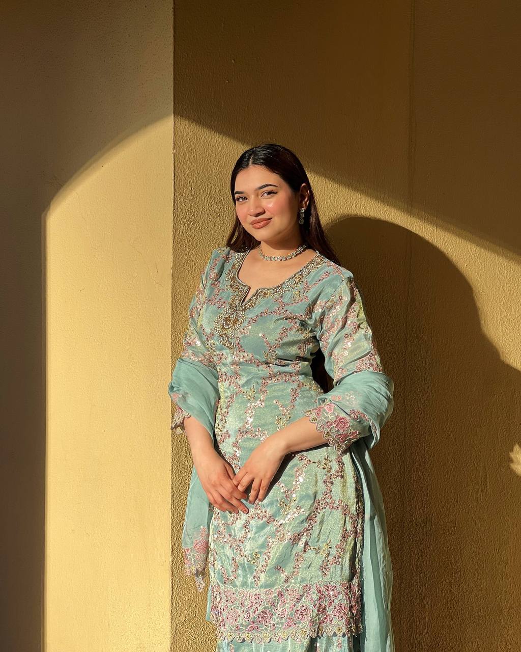 KURTA PLAZZO AND DUPATTA