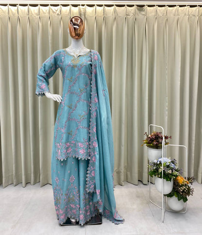 KURTA PLAZZO AND DUPATTA
