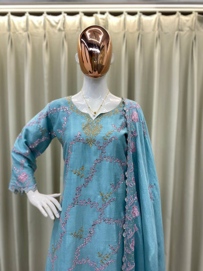 KURTA PLAZZO AND DUPATTA