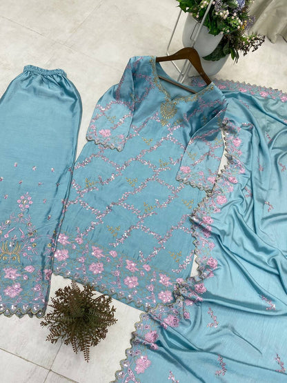 KURTA PLAZZO AND DUPATTA