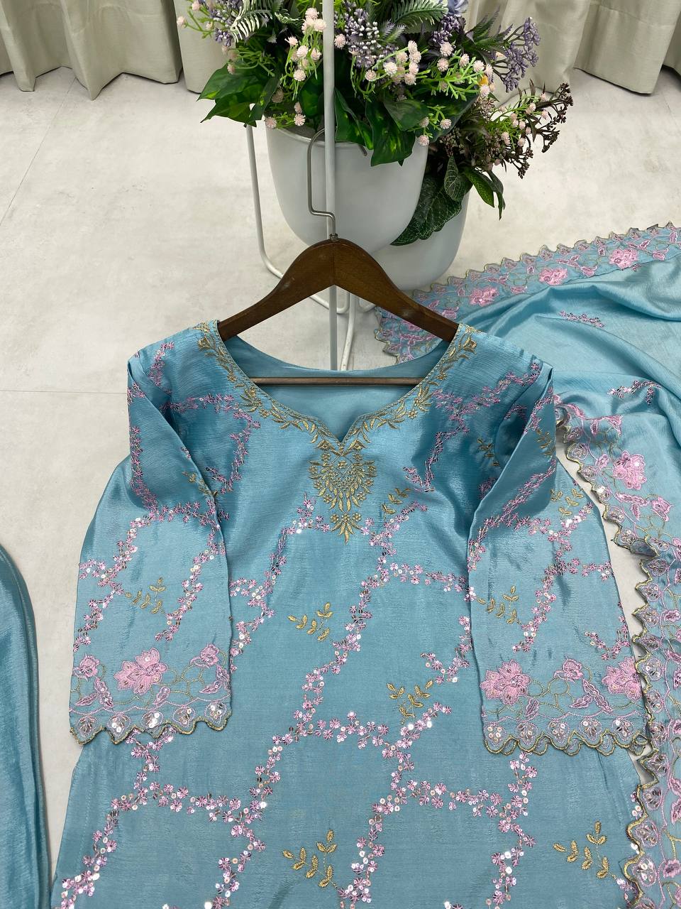 KURTA PLAZZO AND DUPATTA