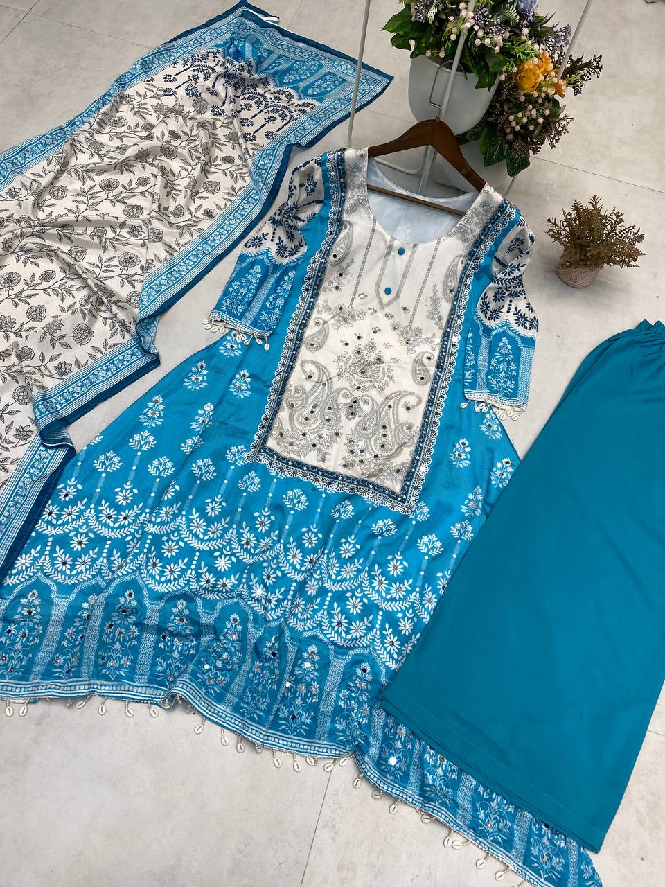 KURTA PLAZZO WITH DUPATTA