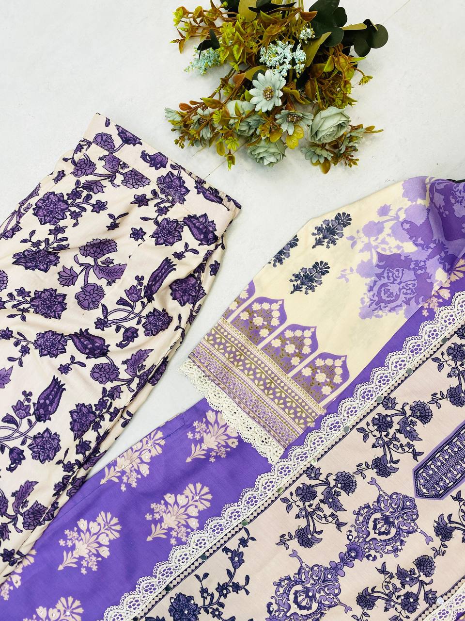 PRINTED KURTA PANT SUIT